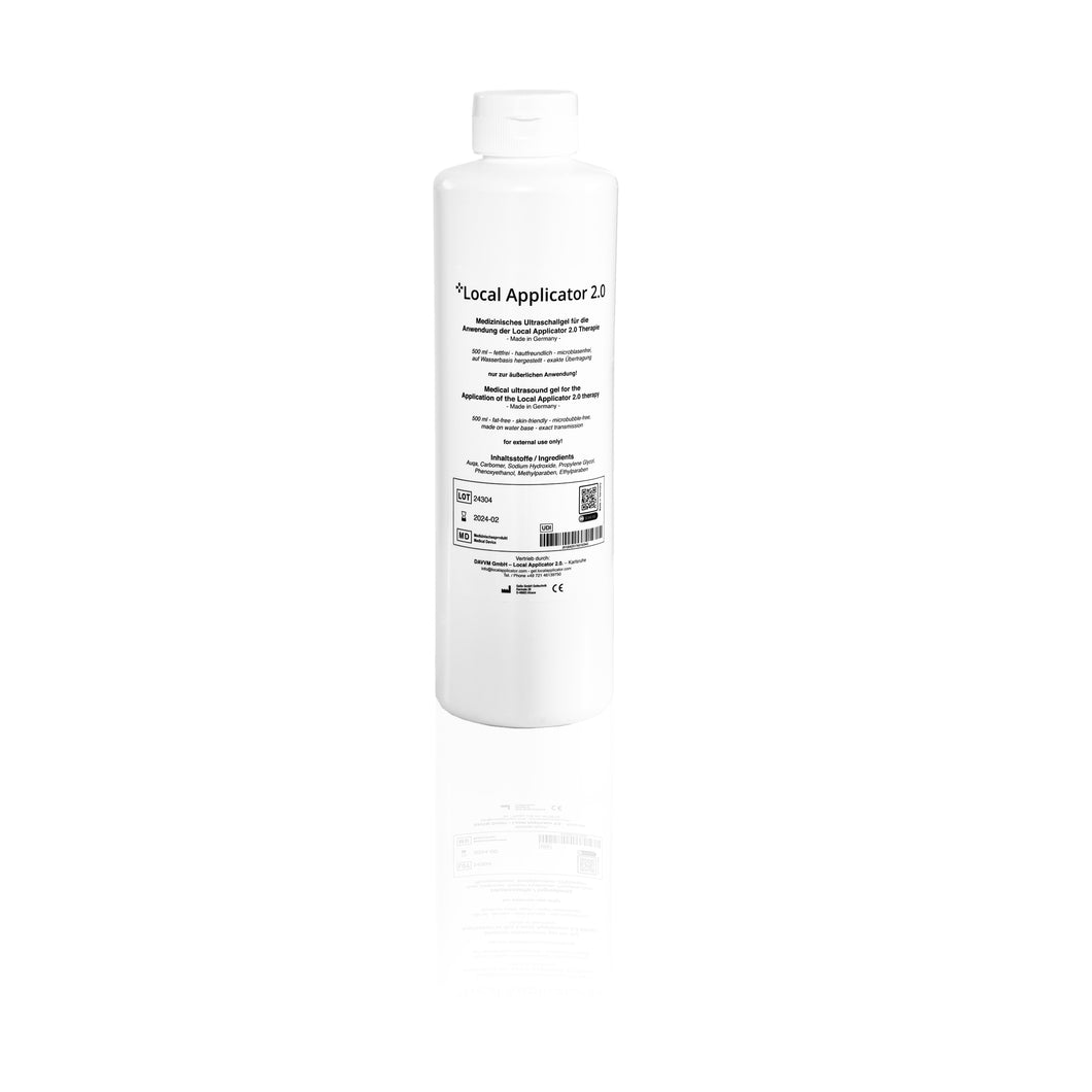 Medizinisch zertifiziertes Ultraschallgel für den Local Applicator 2.0